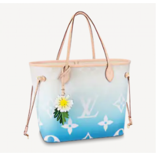 Geantă Louis Vuitton NEVERFULL MM M45678 albastră