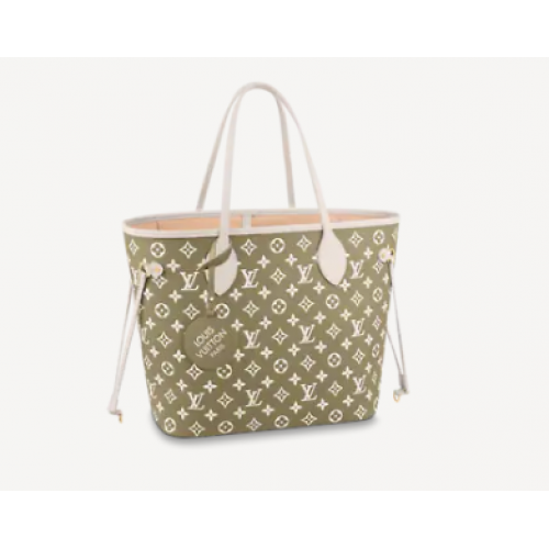 Geantă Louis Vuitton NEVERFULL MM M46103 Verde Kaki
