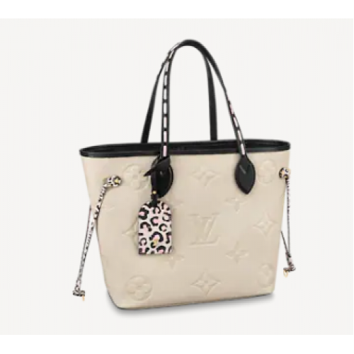 Geantă Louis Vuitton NEVERFULL MM M58525 Crem