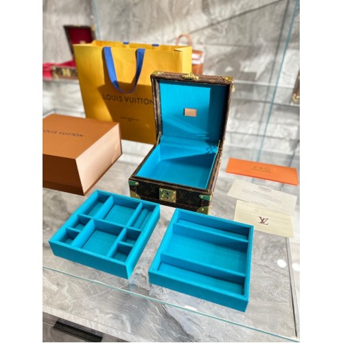 Louis Vuitton CUTIȚĂ BIJUTERII NICE M44185 albastru deschis