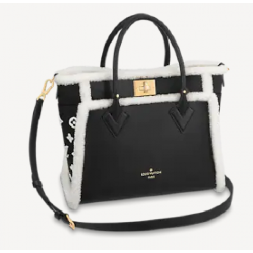 Geantă Louis Vuitton ON MY SIDE MM M58908 Negru