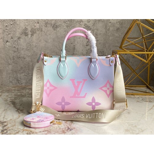 Louis Vuitton ONTHEGO Dip Dye Pastel Small M59856 Roz și Albastru