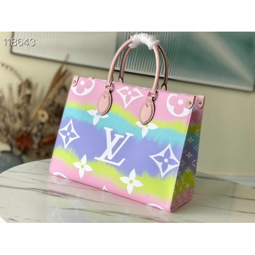 Louis Vuitton ONTHEGO MM M45118 Roz și Albastru