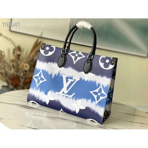 Geantă Louis Vuitton ONTHEGO MM M45118 albastră