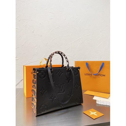 Geantă Louis Vuitton ONTHEGO Monogram MM M45889 Leopard Black