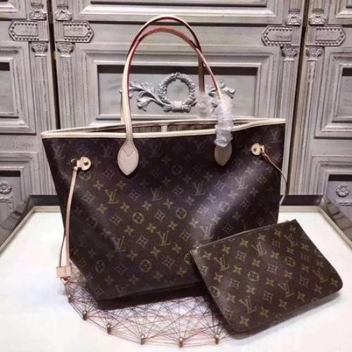 Geantă Louis Vuitton Original Monogram Canvas NEVERFULL 40156 Caisă