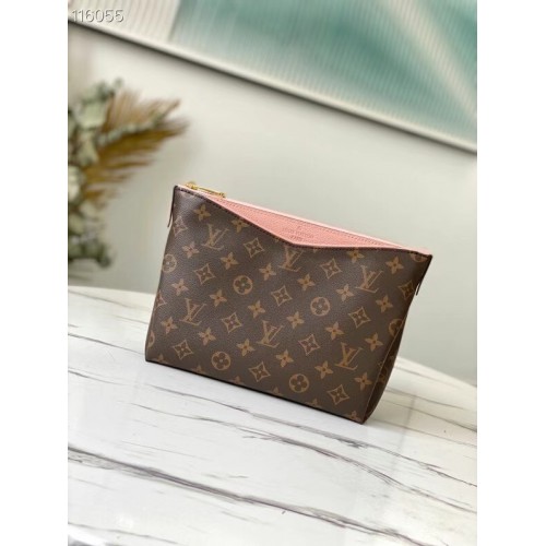 Geantă de mână Louis Vuitton Original Monogram Canvas cu fermoar M64125 roz