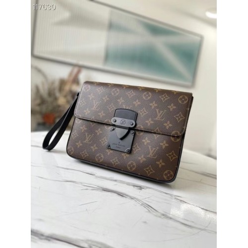 Geantă de mână Louis Vuitton Original Monogram Canvas cu fermoar M80560 neagră
