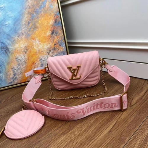 Balerină Louis Vuitton Original NEW WAVE MULTI-POCHETTE M56461 Rose
