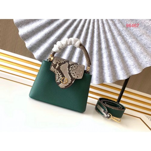 Louis Vuitton Original Taurillon piele CAPUCINES BB M95509 verde