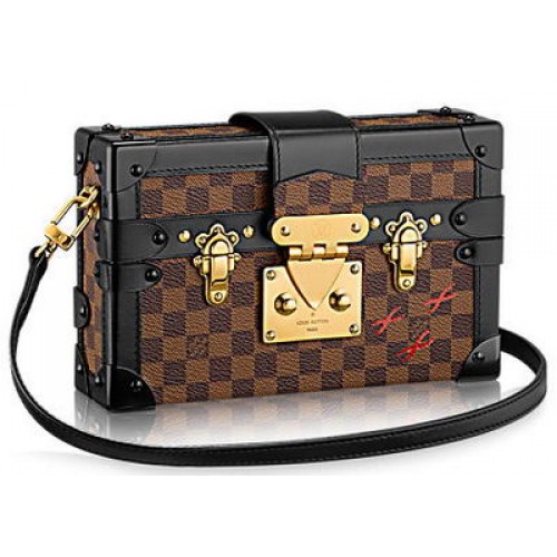 Geantă de pânză Louis Vuitton Petite Malle Damier Ebene N41003