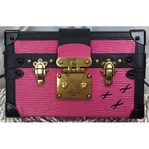 Geantă Louis Vuitton Petite Malle Epi din piele M94219 roz