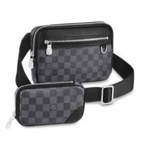 Geantă Louis Vuitton Scott Messenger Damier Graphite Canvas M63259 Negru