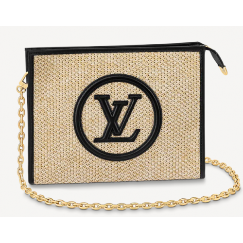 Louis Vuitton PUNGĂ DE TOALETĂ CU LANȚ M81366 neagră