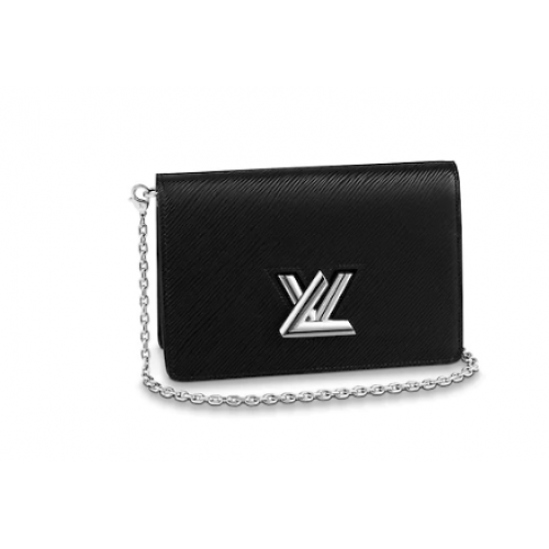 Louis Vuitton Portofel cu lanț și curea răsucită M68559 negru