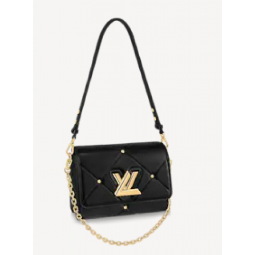 Geantă Louis Vuitton TWIST MM M59029 BLACK