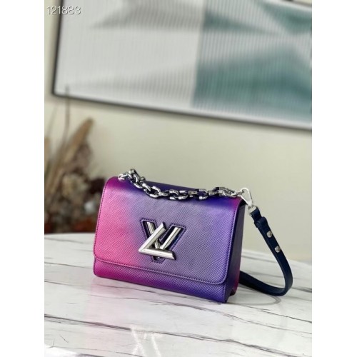 Geantă Louis Vuitton TWIST MM M59894 Albastru Gradient