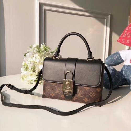 Geantă Louis Vuitton de calitate superioară, cu monogramă, LOCKY BB M44080 Negru
