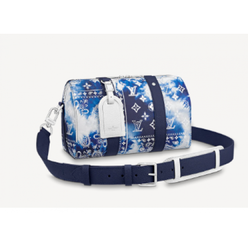 Geantă Louis Vuitton CITY KEEPALL M20555 Albastră