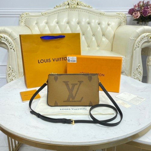 Louis Vuitton Geantă cu fermoar dublu din canvas M80084 maro