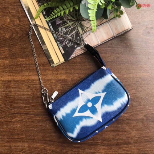 Louis vuitton ESCALE POCHETTE ACCESSOIRES Geanta clutch mini M69269 albastru
