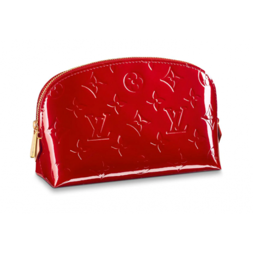 Geantă Louis Vuitton Monogram Vernis Leather pentru cosmetice M90172 roșie