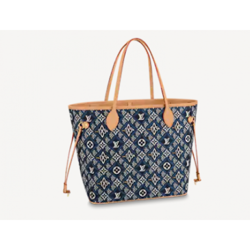 Louis vuitton DIN 1854 NEVERFULL MM M57484 albastru