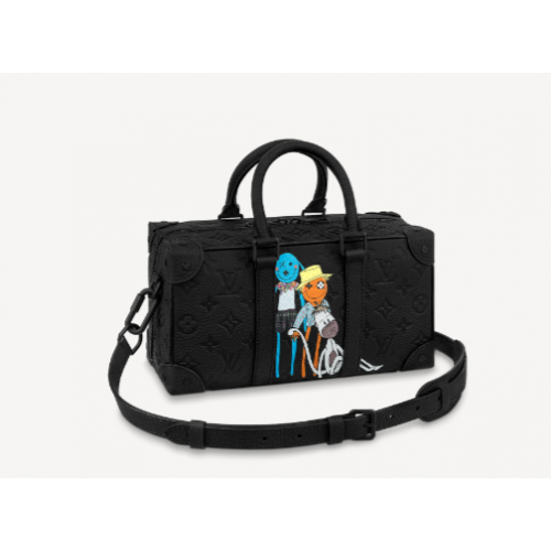 Louis Vuitton Geantă SPEEDY SOFT TRUNK M57410 neagră