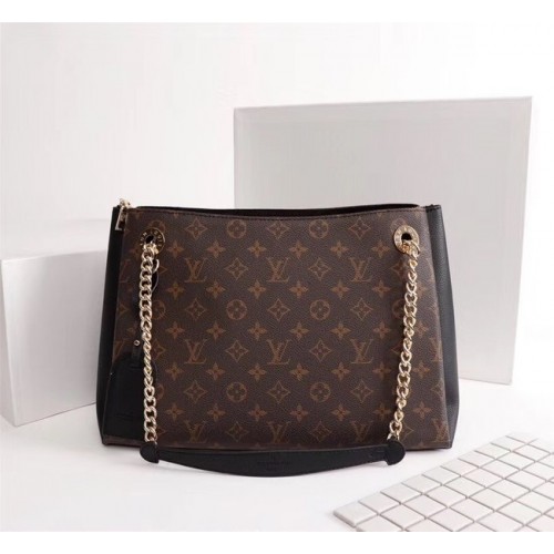 Geantă Louis Vuitton cu monogramă din pânză SURENE MM M43755 neagră