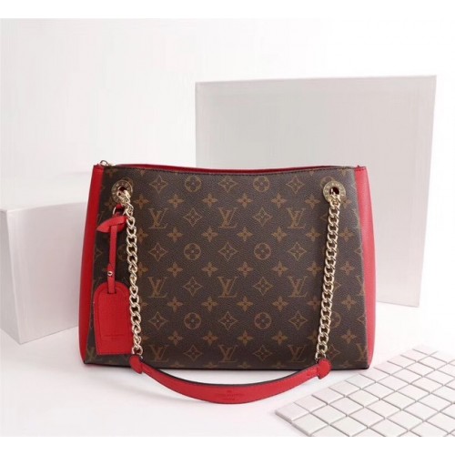 Geantă Louis Vuitton cu monogramă din pânză SURENE MM M43755 roșie