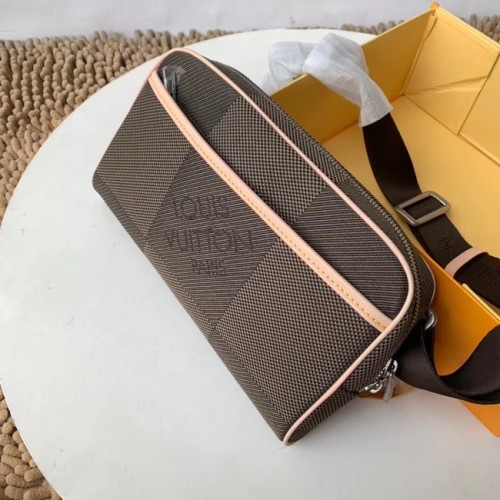 Geantă Louis Vuitton originală BUMBAG Pocket M93619 gri