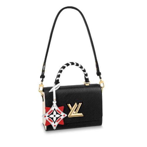 Geantă tote Louis vuitton originală CRAFTY TWIST M56780 neagră