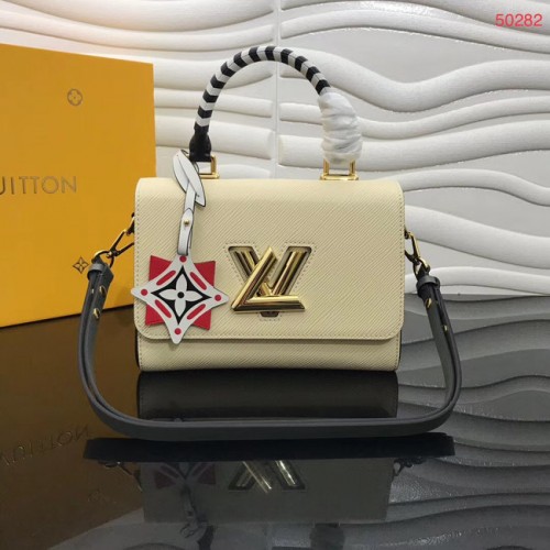 Geantă tote Louis vuitton originală CRAFTY TWIST M56780 crem