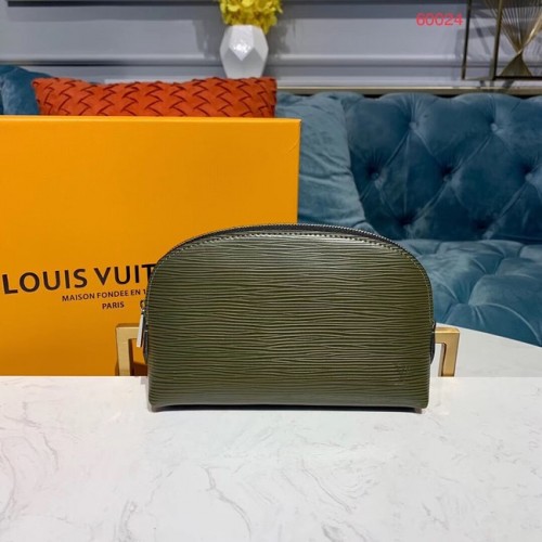 Geantă cosmetică Louis vuitton originală din piele Epi PM M52030 Khaki