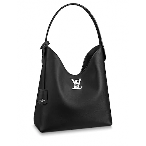 Louis vuitton original LOCKME HOBO M52776 Negru