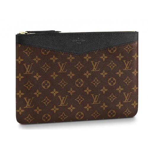 Louis vuitton original Monogram Canvas DAILY POUCH M62048 negru