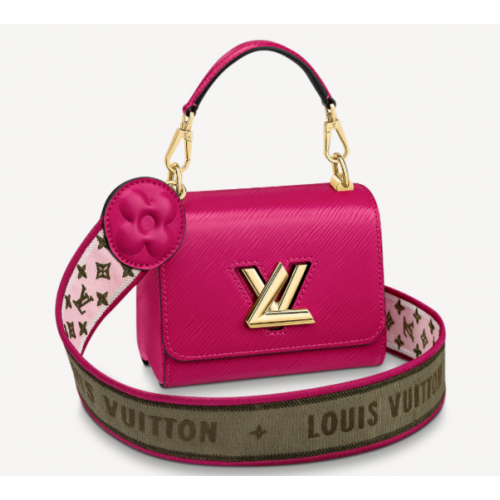 Louis vuitton original TWIST MM M57050 Agathe Rose Pink