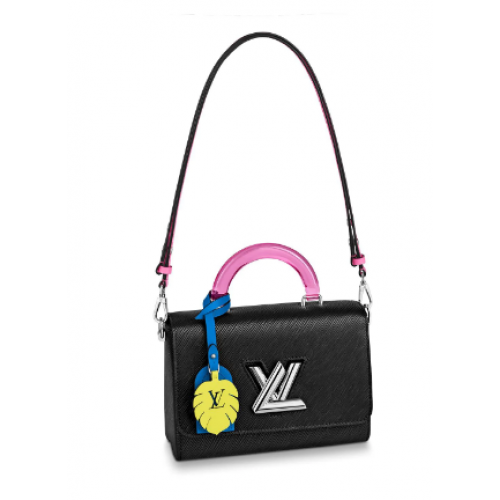 Geantă tote Louis vuitton originală TWIST medie M56132 neagră