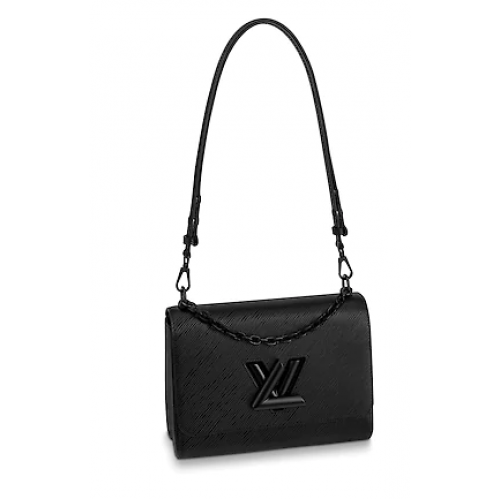Geantă Louis Vuitton originală din piele epi TWIST MM M53236 neagră