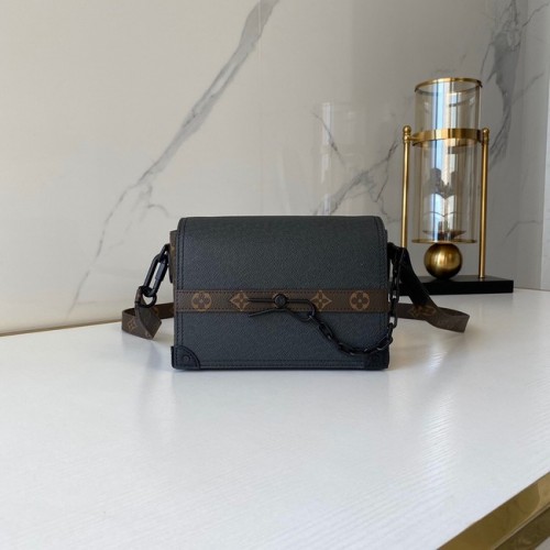 Louis vuitton geantă originală din piele pentru băieți M30718 neagră