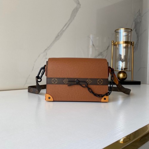 Louis vuitton geantă originală din piele pentru băieți M30718 maro