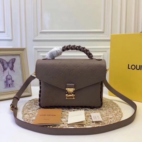 Geantă Louis Vuitton Original Mongram Print Metis M43941 Gri