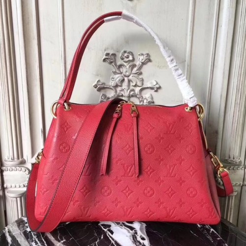Imprimeu mongram original Louis Vuitton PONTHIEU PM M43721 roșu