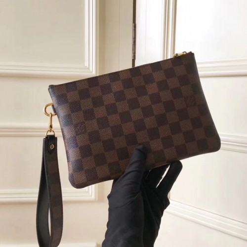 Louis Vuitton PUNGĂ CITY POUCH M63447-3 din pânză cu monogramă originală