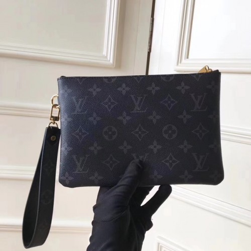 Louis Vuitton PUNGĂ CITY POUCH M63447-4 din pânză cu monogramă originală