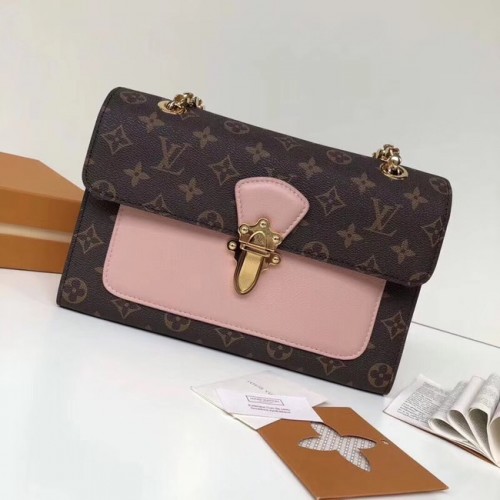 Geantă Louis Vuitton originală monogramă Victoire M41730 roz