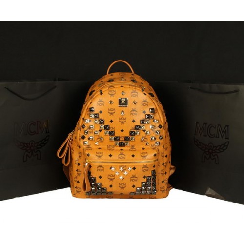 Rucsac MCM Stark Jumbo din piele de vițel 8100 Camel