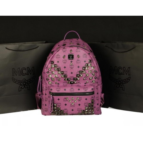 Rucsac MCM Stark Jumbo din piele de vițel 8100 violet