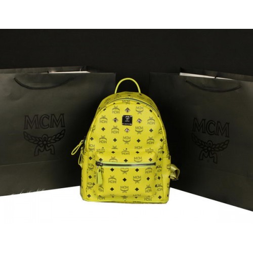 Rucsac MCM Stark mare din piele de vițel 8004 Lemon