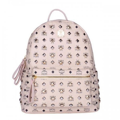 Rucsac MCM Stark Medium cu ținte MC2089 OffWhite